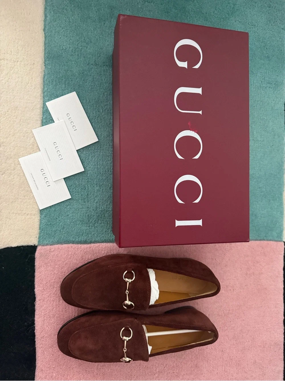 Gucci Brown Suede Horsebit Loafers